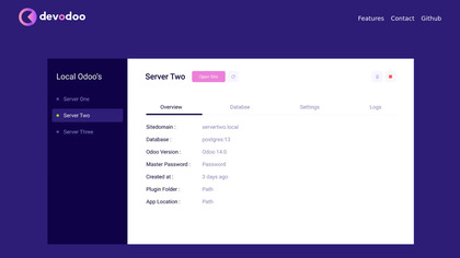 DevOdoo screenshot
