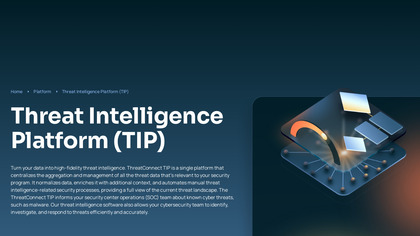 ThreatConnect Threat Intelligence Platform (TIP) image