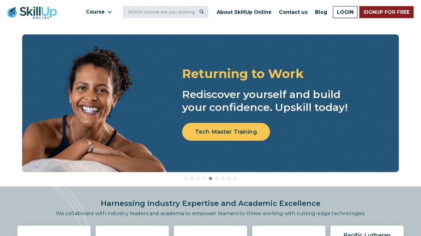 SkillUp Online Landing Page