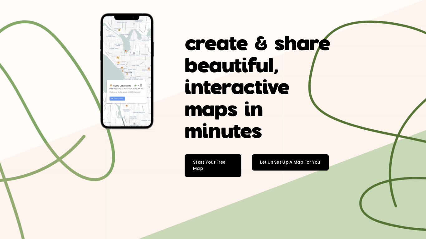 Map Your Idea Landing page