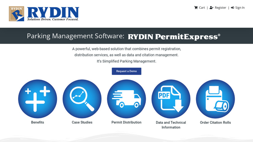Rydin PermitExpress Landing Page