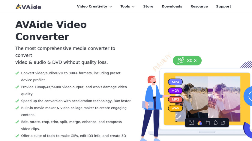 AVAide Video Converter Landing Page