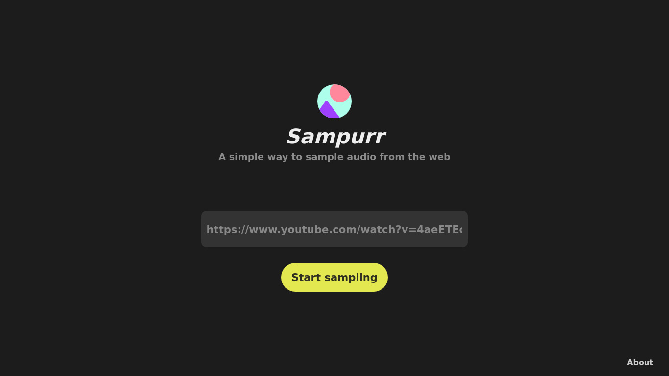 Sampurr Landing page