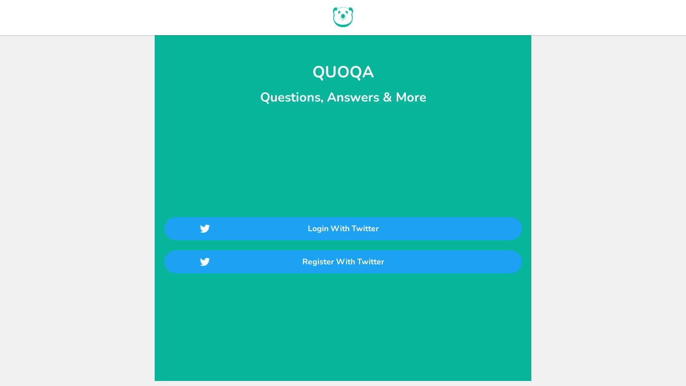 Quoqa.me Landing page