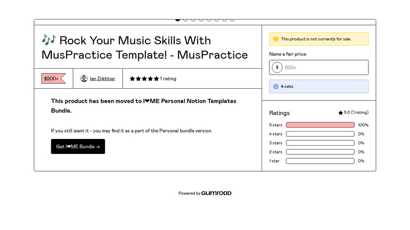 MusPractice Landing Page
