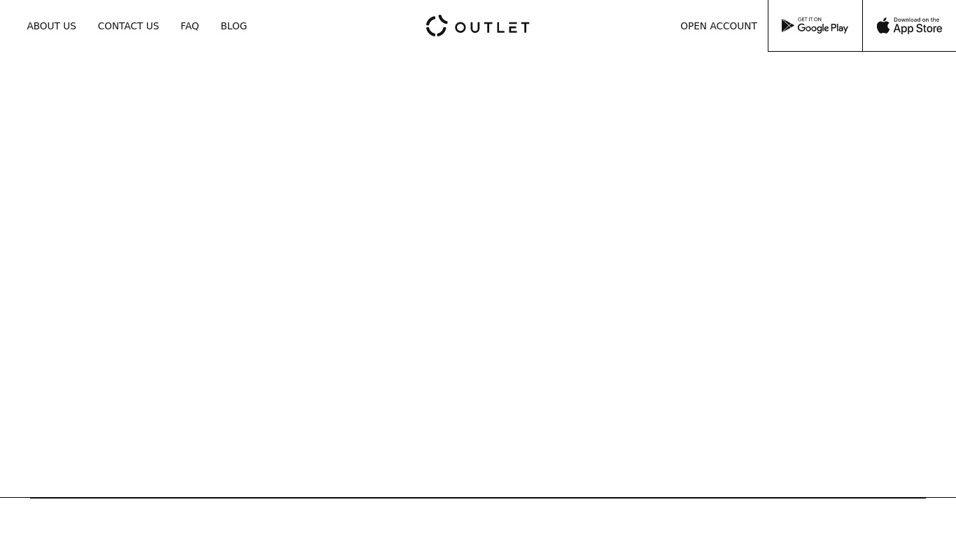Outlet Finance Landing page