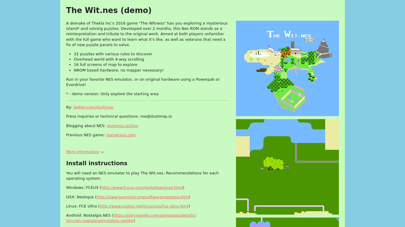 The Wit.nes Landing page