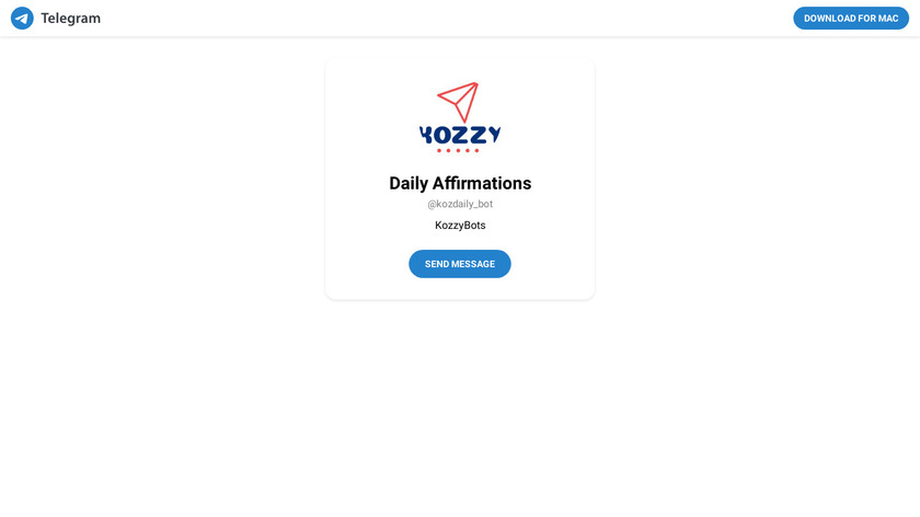 Kozzy Landing Page