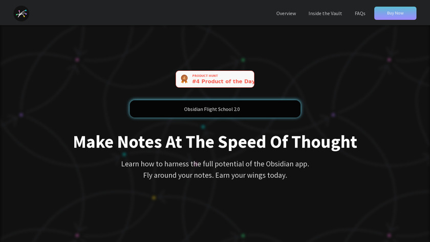 Obsidian Flight School Landing Page