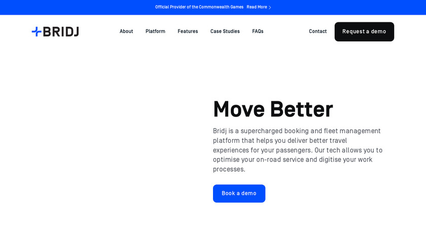 Bridj Landing Page