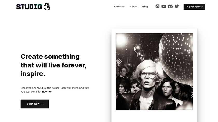 Studio 54 NFT's Landing Page