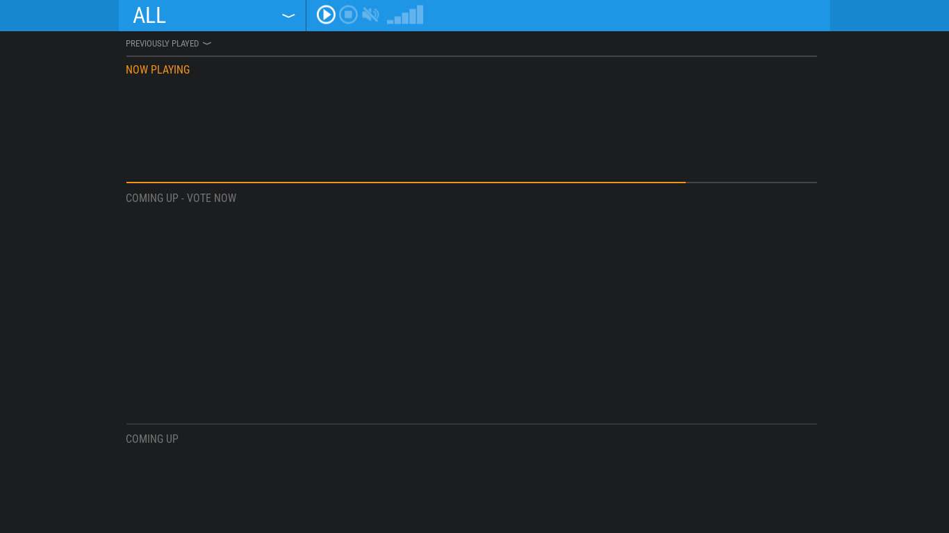 Rainwave Landing page