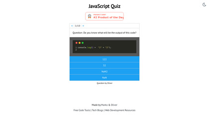 JavaScript Quiz image