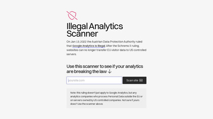 Illegal Analytics Scanner image
