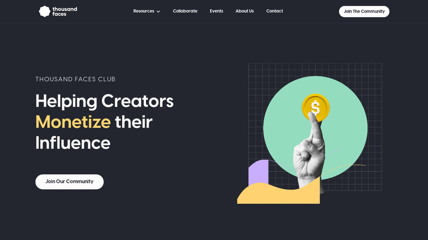Thousand Faces Club Landing Page
