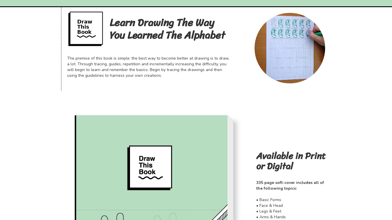 Draw This Book Landing page