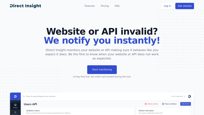 Direct Insight Landing Page