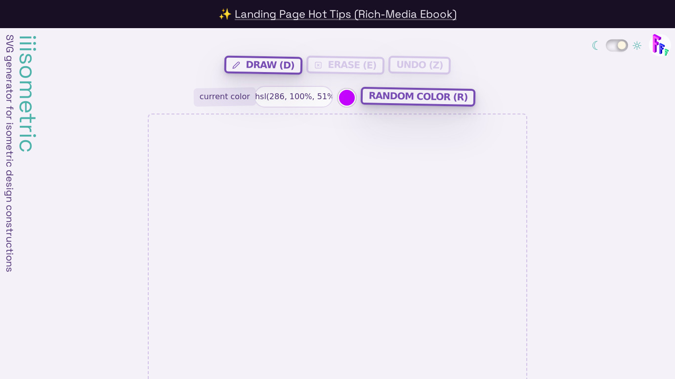 iiisometric Landing page