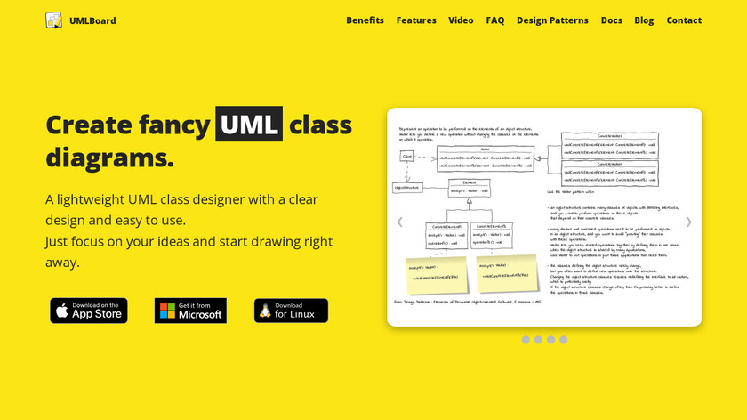 UMLBoard Landing Page