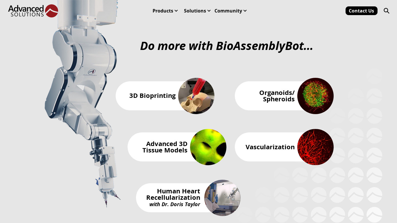 BioBots Landing page