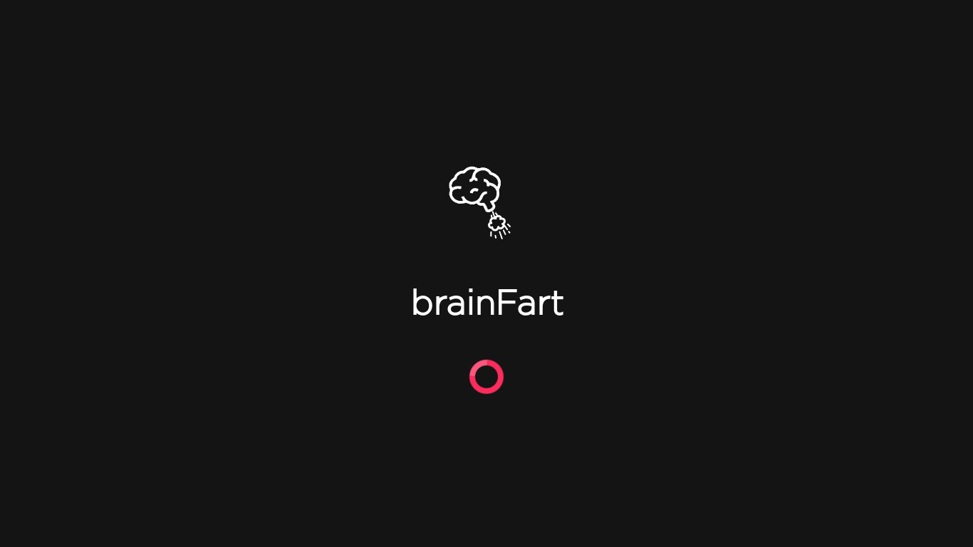 brainFart Landing page