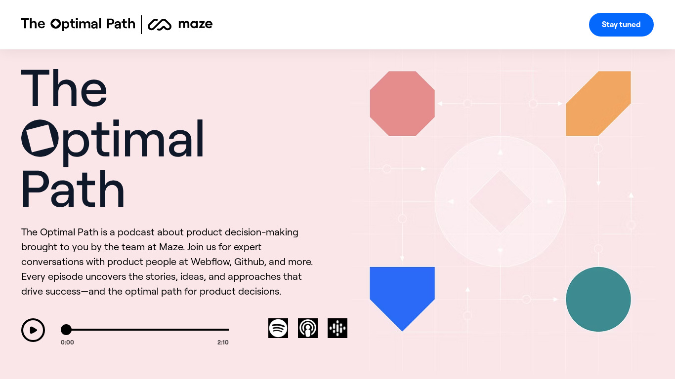 The Optimal Path Podcast Landing page