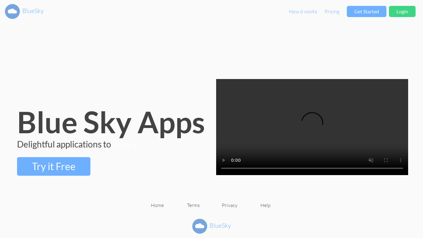 BlueSky Timer for Zoom Landing page