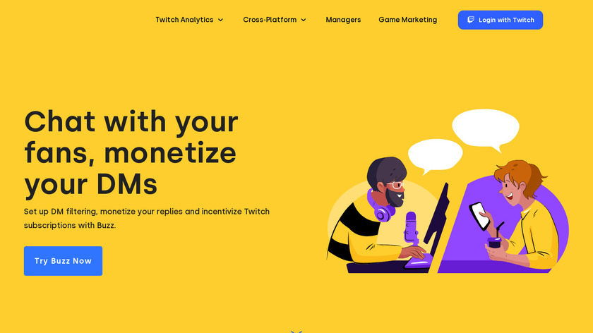 Buzz by StreamBee Landing Page