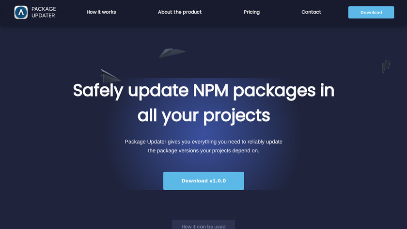 Package Updater Landing Page