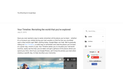 Google Maps Timeline image
