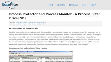 EaseFilter Process Protector SDK image