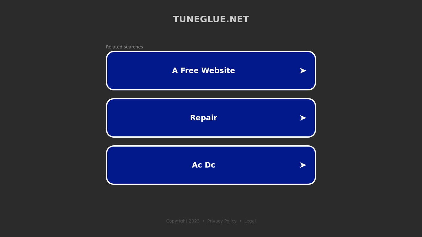 TuneGlue Landing page