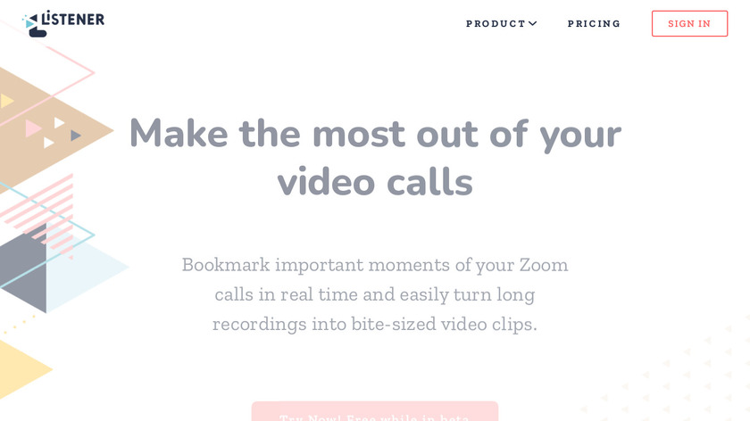 Listener for Zoom Landing Page