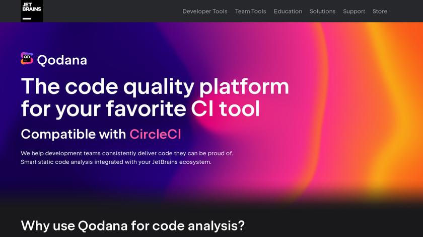 JetBrains Qodana Landing Page