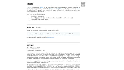ditto (static documentation) image