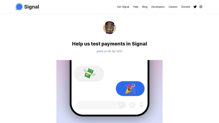 Signal Payments Landing Page