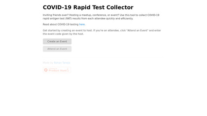 COVID-19 Rapid Test Collector image