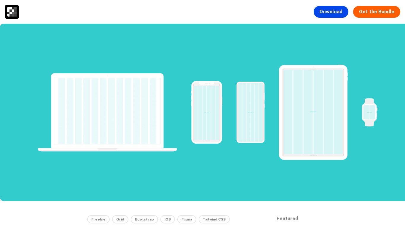 Grid System Library Landing page
