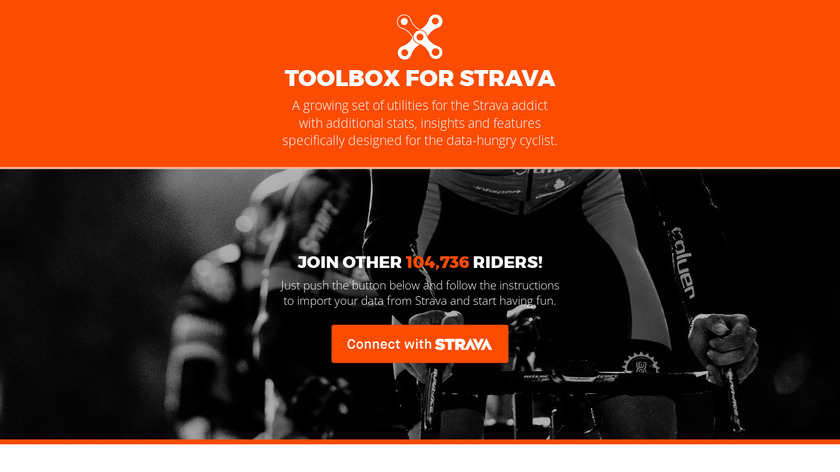 Toolbox for Strava Landing Page