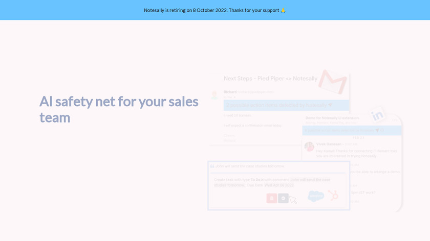Notesally Landing Page