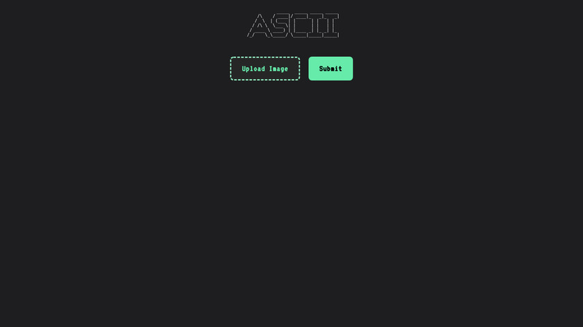 Image To ASCII Landing Page