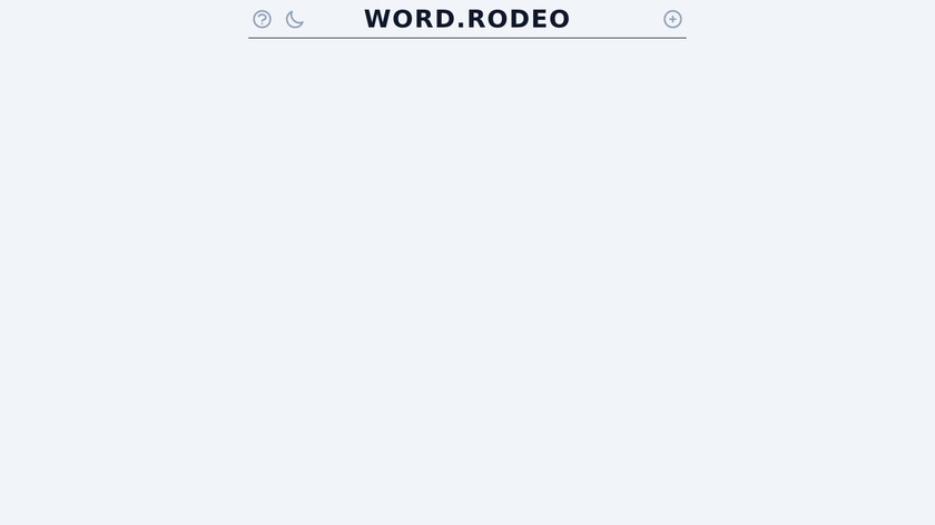 word.rodeo Landing Page