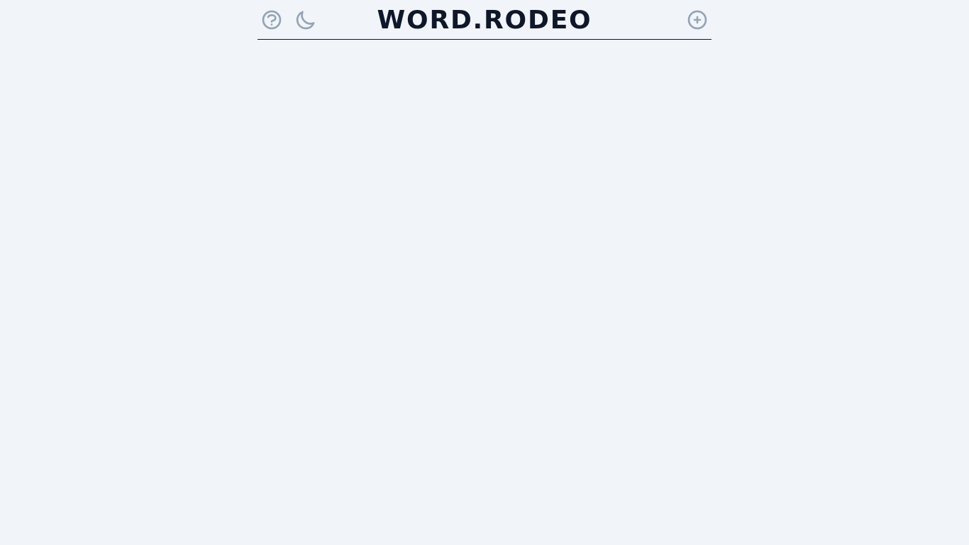 word.rodeo Landing page