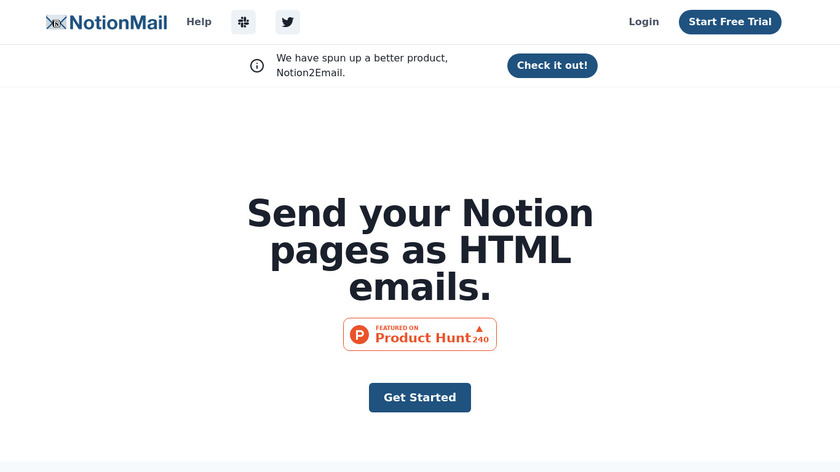 NotionMail Landing Page