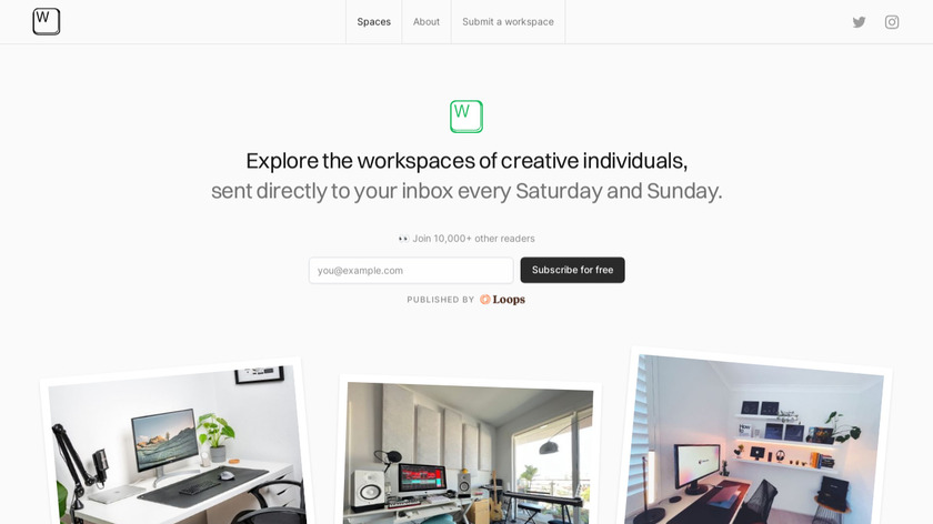 Workspaces Newsletter Landing Page