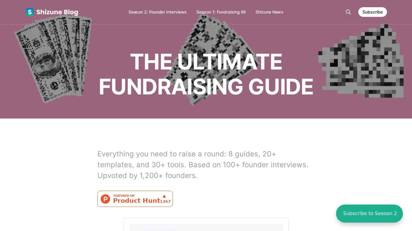Fundraising Kit Landing page