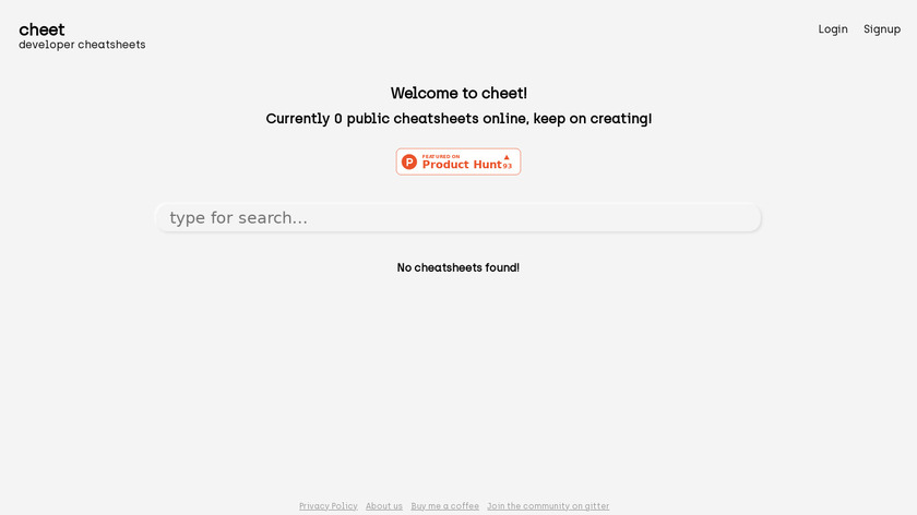 cheet.dev Landing Page