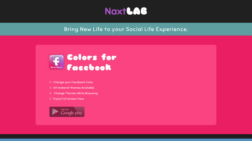 Colors For Twitter Landing Page