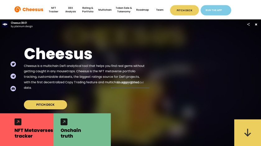 Cheesus Landing Page