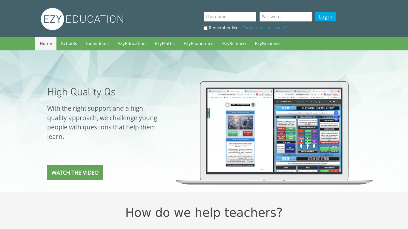 Eazzy Education Landing page